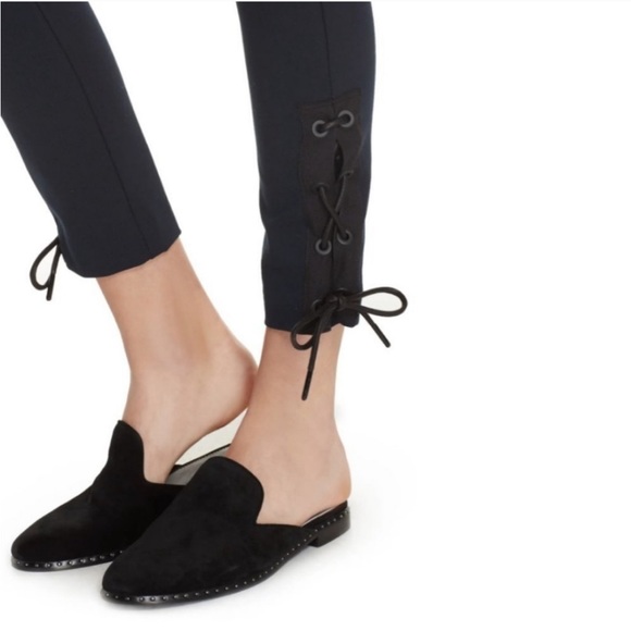 Rag & Bone Simone Navy Lace-Up Pants - Picture 3 of 11